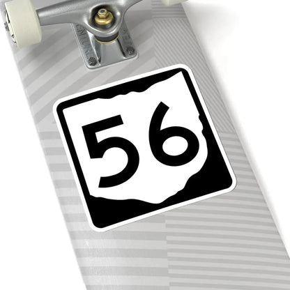 OH-56 (Ohio) (Road Sign) STICKER Vinyl Kiss-Cut Decal - The Sticker Space