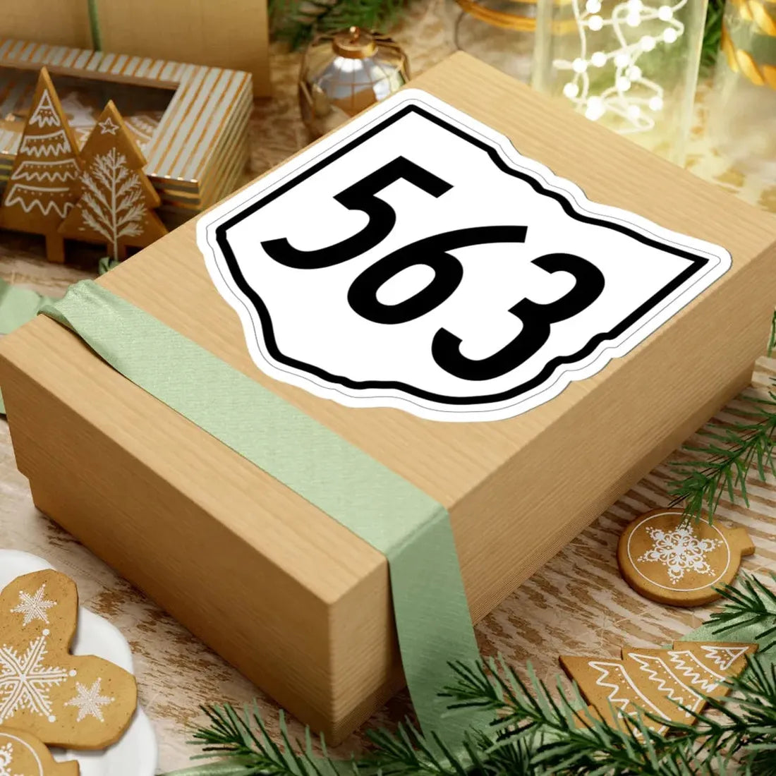 OH-563 1960 (Ohio) (Road Sign) STICKER Vinyl Kiss-Cut Decal - The Sticker Space