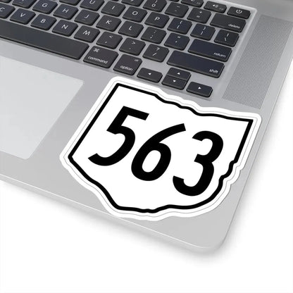 OH-563 1960 (Ohio) (Road Sign) STICKER Vinyl Kiss-Cut Decal - The Sticker Space