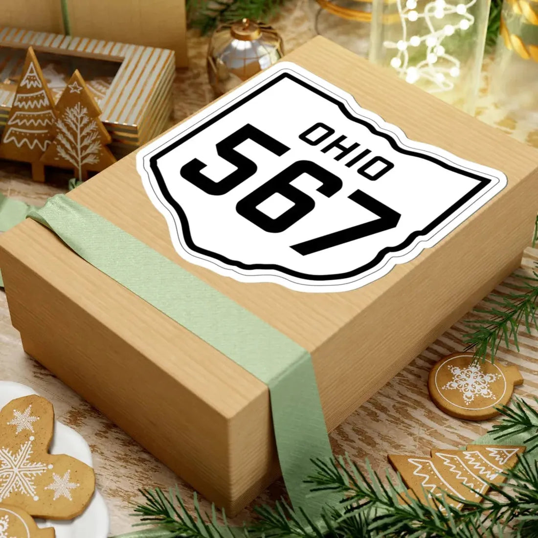 OH-567 1927 (Ohio) (Road Sign) STICKER Vinyl Kiss-Cut Decal - The Sticker Space