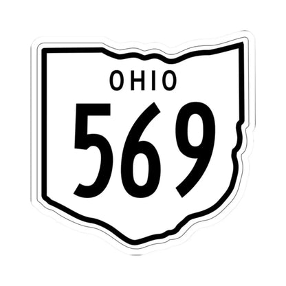 OH-569 1948 (Ohio) (Road Sign) STICKER Vinyl Kiss-Cut Decal 2 Inch White - The Sticker Space