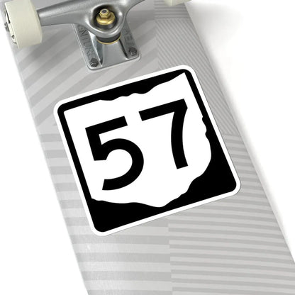 OH-57 (Ohio) (Road Sign) STICKER Vinyl Kiss-Cut Decal - The Sticker Space