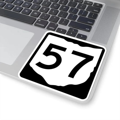 OH-57 (Ohio) (Road Sign) STICKER Vinyl Kiss-Cut Decal - The Sticker Space