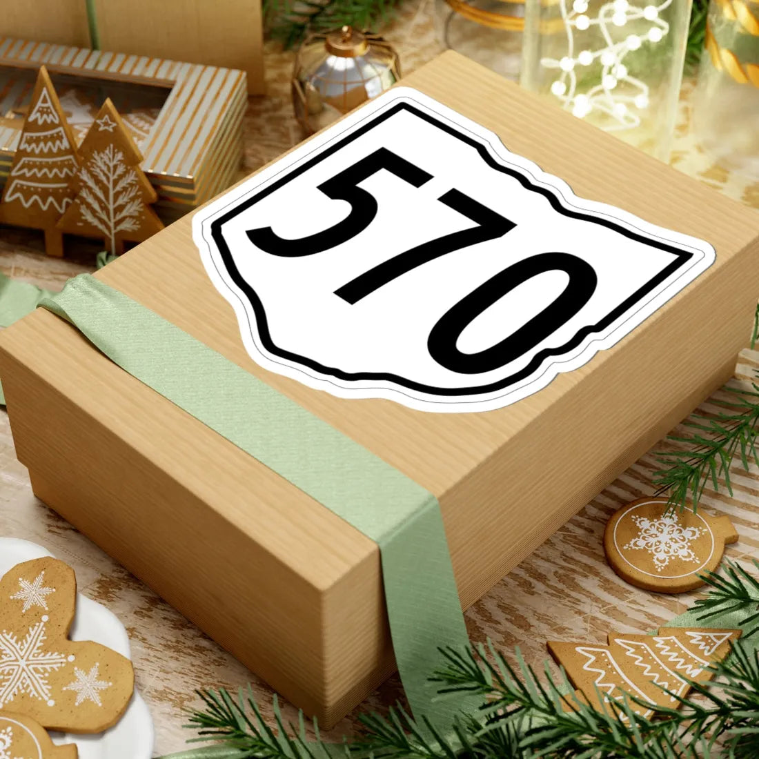 OH-570 1960 (Ohio) (Road Sign) STICKER Vinyl Kiss-Cut Decal - The Sticker Space