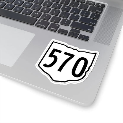 OH-570 1960 (Ohio) (Road Sign) STICKER Vinyl Kiss-Cut Decal - The Sticker Space