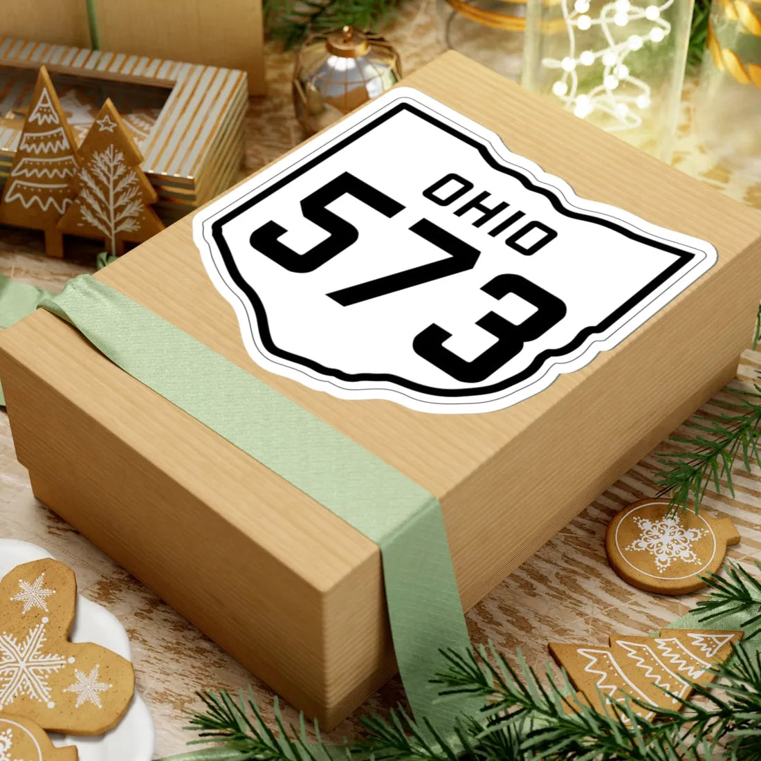 OH-573 1927 (Ohio) (Road Sign) STICKER Vinyl Kiss-Cut Decal - The Sticker Space