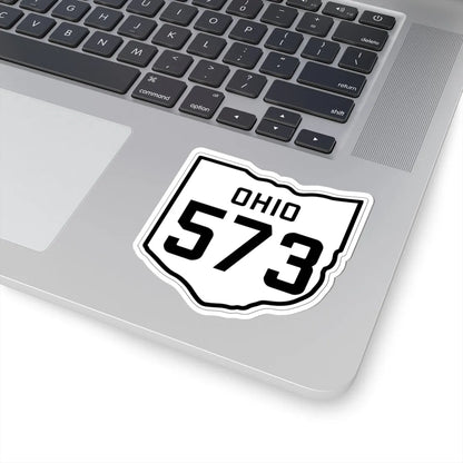OH-573 1927 (Ohio) (Road Sign) STICKER Vinyl Kiss-Cut Decal - The Sticker Space