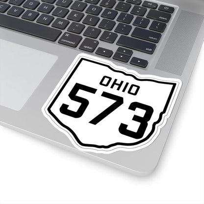 OH-573 1927 (Ohio) (Road Sign) STICKER Vinyl Kiss-Cut Decal - The Sticker Space