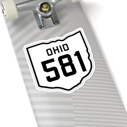 OH-581 1927 (Ohio) (Road Sign) STICKER Vinyl Kiss-Cut Decal - The Sticker Space