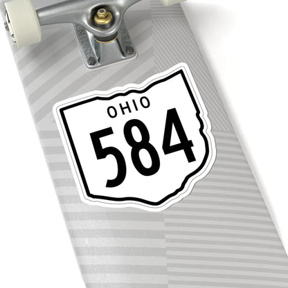 OH-584 1948 (Ohio) (Road Sign) STICKER Vinyl Kiss-Cut Decal - The Sticker Space