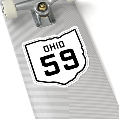 OH-59 1927 (Ohio) (Road Sign) STICKER Vinyl Kiss-Cut Decal - The Sticker Space