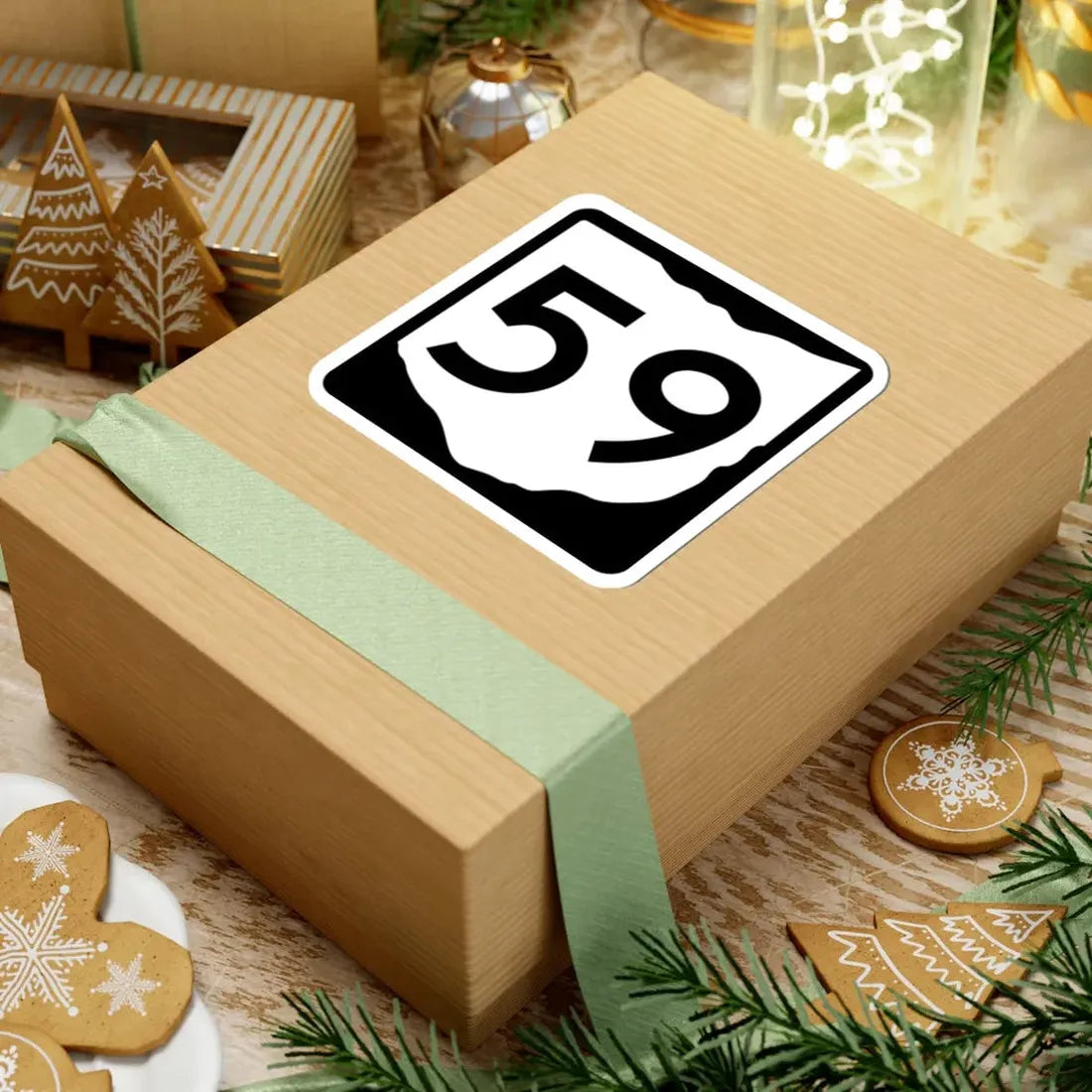 OH-59 (Ohio) (Road Sign) STICKER Vinyl Kiss-Cut Decal - The Sticker Space