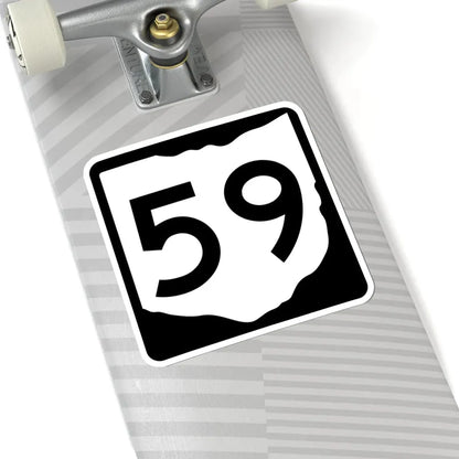 OH-59 (Ohio) (Road Sign) STICKER Vinyl Kiss-Cut Decal - The Sticker Space