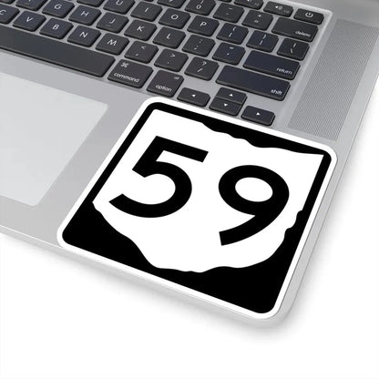 OH-59 (Ohio) (Road Sign) STICKER Vinyl Kiss-Cut Decal - The Sticker Space