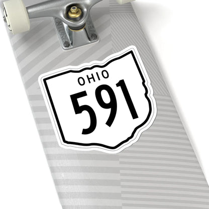 OH-591 1948 (Ohio) (Road Sign) STICKER Vinyl Kiss-Cut Decal - The Sticker Space