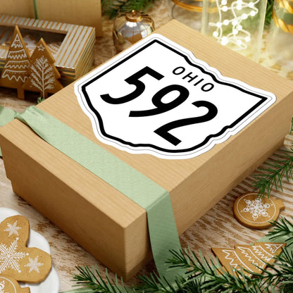 OH-592 1948 (Ohio) (Road Sign) STICKER Vinyl Kiss-Cut Decal - The Sticker Space