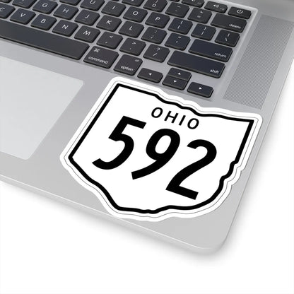 OH-592 1948 (Ohio) (Road Sign) STICKER Vinyl Kiss-Cut Decal - The Sticker Space