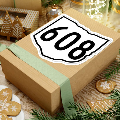 OH-608 1960 (Ohio) (Road Sign) STICKER Vinyl Kiss-Cut Decal - The Sticker Space