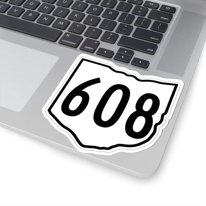 OH-608 1960 (Ohio) (Road Sign) STICKER Vinyl Kiss-Cut Decal - The Sticker Space