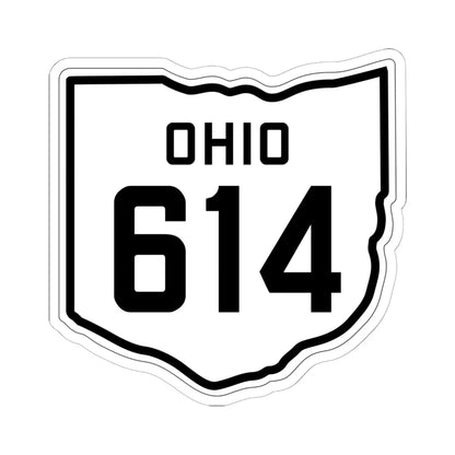 OH-614 1927 (Ohio) (Road Sign) STICKER Vinyl Kiss-Cut Decal 6 Inch White - The Sticker Space