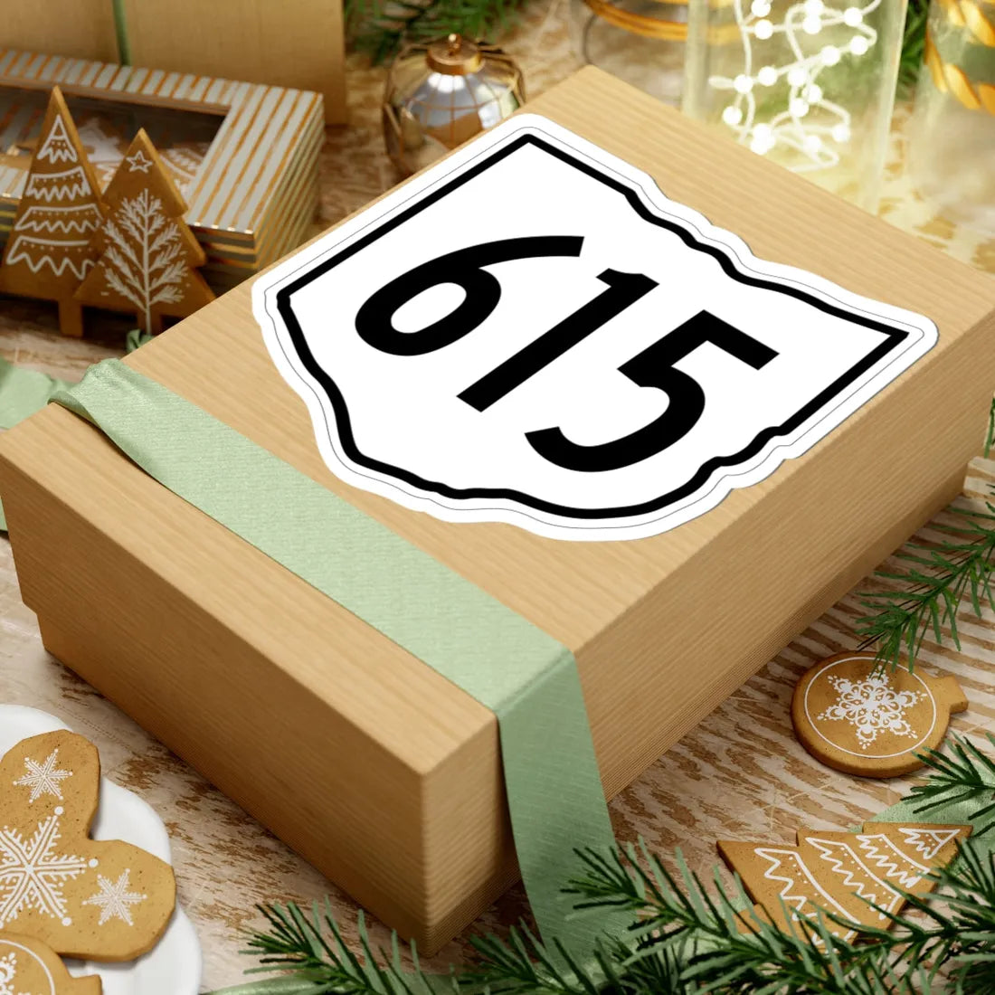 OH-615 1960 (Ohio) (Road Sign) STICKER Vinyl Kiss-Cut Decal - The Sticker Space