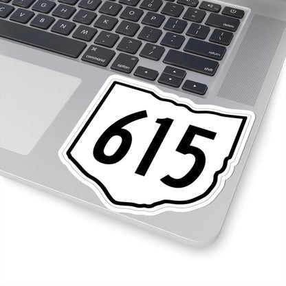 OH-615 1960 (Ohio) (Road Sign) STICKER Vinyl Kiss-Cut Decal - The Sticker Space