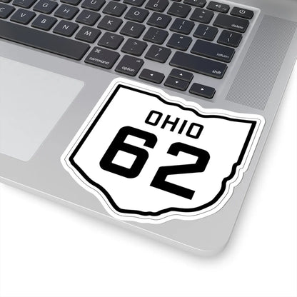 OH-62 1927 (Ohio) (Road Sign) STICKER Vinyl Kiss-Cut Decal - The Sticker Space