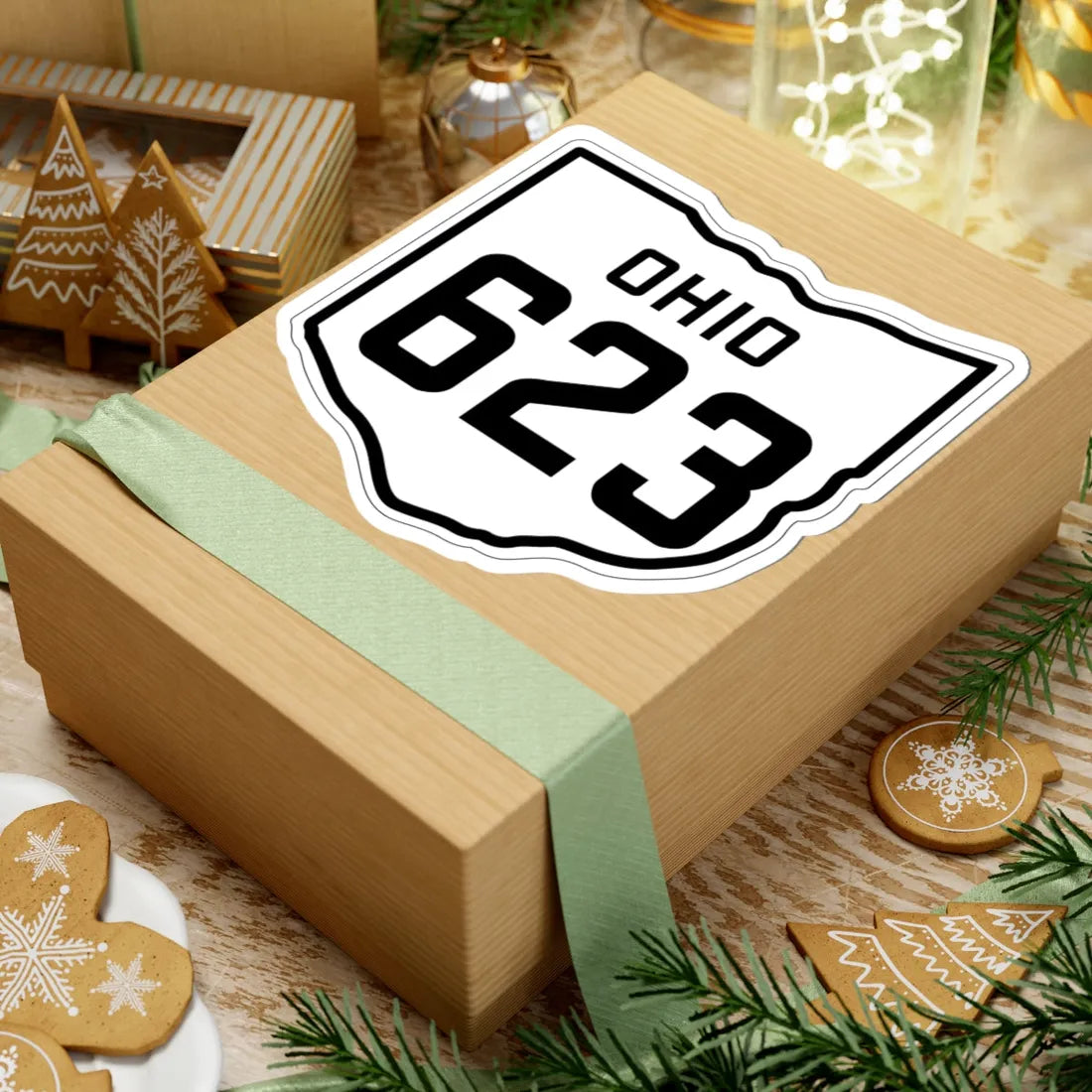 OH-623 1927 (Ohio) (Road Sign) STICKER Vinyl Kiss-Cut Decal - The Sticker Space