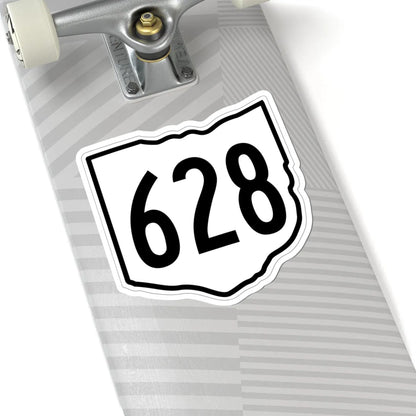 OH-628 1960 (Ohio) (Road Sign) STICKER Vinyl Kiss-Cut Decal - The Sticker Space