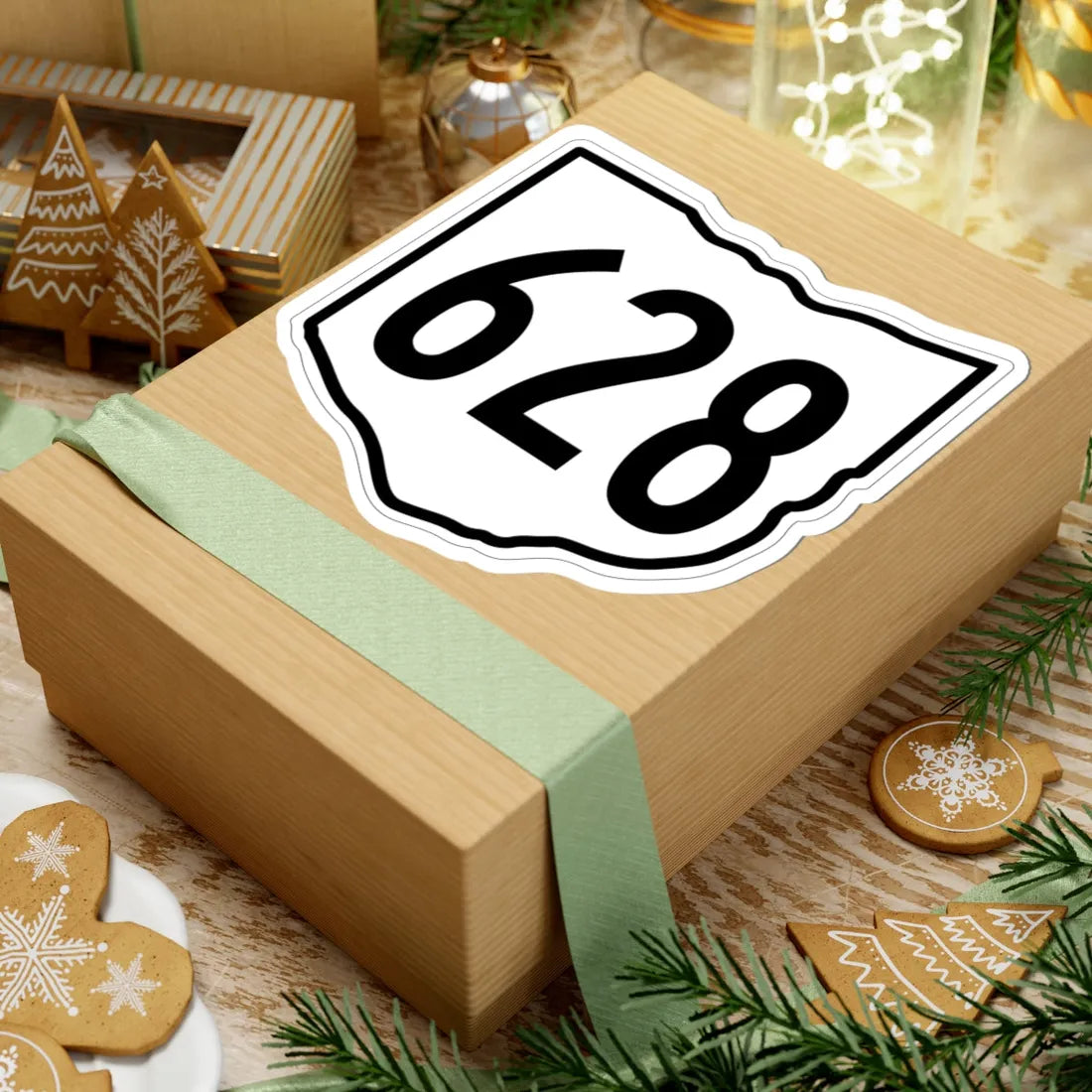 OH-628 1960 (Ohio) (Road Sign) STICKER Vinyl Kiss-Cut Decal - The Sticker Space