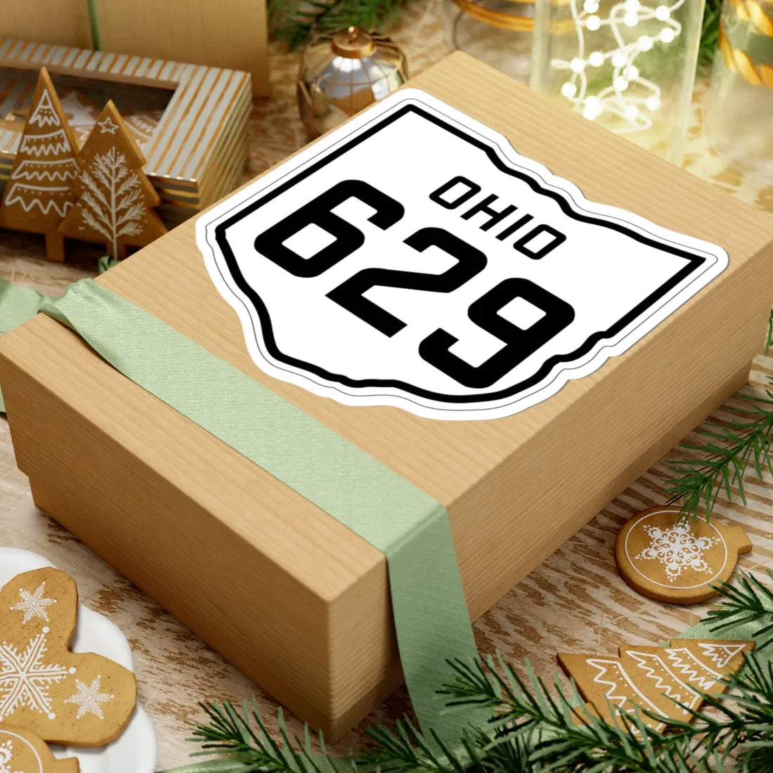 OH-629 1927 (Ohio) (Road Sign) STICKER Vinyl Kiss-Cut Decal - The Sticker Space