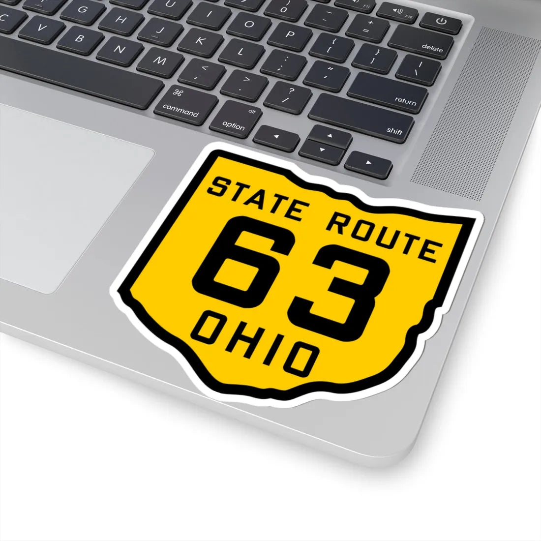 OH-63 1920 (Ohio) (Road Sign) STICKER Vinyl Kiss-Cut Decal - The Sticker Space