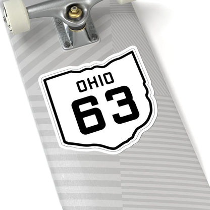 OH-63 1927 (Ohio) (Road Sign) STICKER Vinyl Kiss-Cut Decal - The Sticker Space