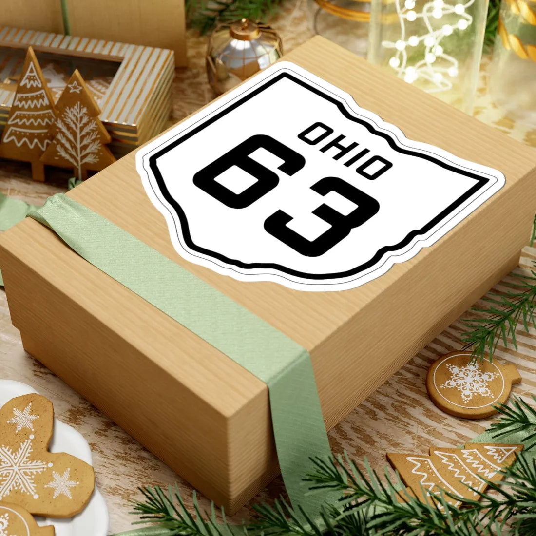 OH-63 1927 (Ohio) (Road Sign) STICKER Vinyl Kiss-Cut Decal - The Sticker Space