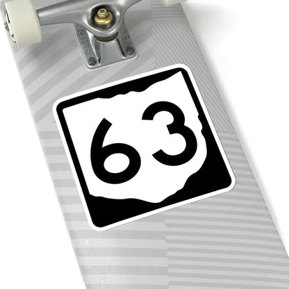 OH-63 (Ohio) (Road Sign) STICKER Vinyl Kiss-Cut Decal - The Sticker Space