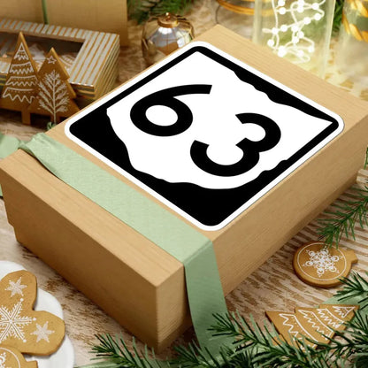 OH-63 (Ohio) (Road Sign) STICKER Vinyl Kiss-Cut Decal - The Sticker Space