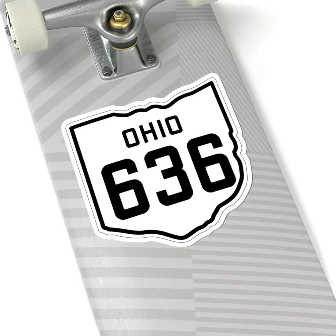 OH-636 1927 (Ohio) (Road Sign) STICKER Vinyl Kiss-Cut Decal - The Sticker Space