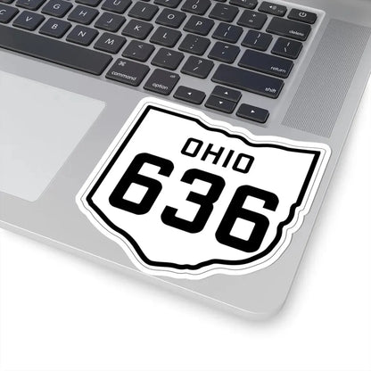 OH-636 1927 (Ohio) (Road Sign) STICKER Vinyl Kiss-Cut Decal - The Sticker Space