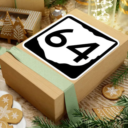 OH-64 (Ohio) (Road Sign) STICKER Vinyl Kiss-Cut Decal - The Sticker Space