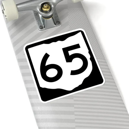 OH-65 (Ohio) (Road Sign) STICKER Vinyl Kiss-Cut Decal - The Sticker Space