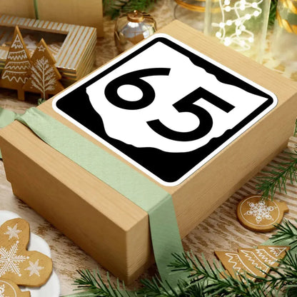 OH-65 (Ohio) (Road Sign) STICKER Vinyl Kiss-Cut Decal - The Sticker Space