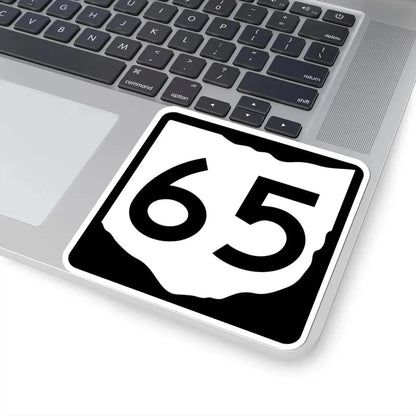 OH-65 (Ohio) (Road Sign) STICKER Vinyl Kiss-Cut Decal - The Sticker Space