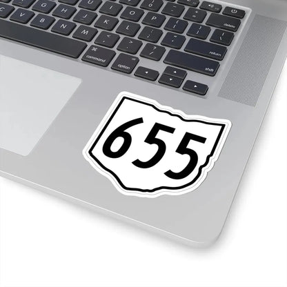 OH-655 1960 (Ohio) (Road Sign) STICKER Vinyl Kiss-Cut Decal - The Sticker Space