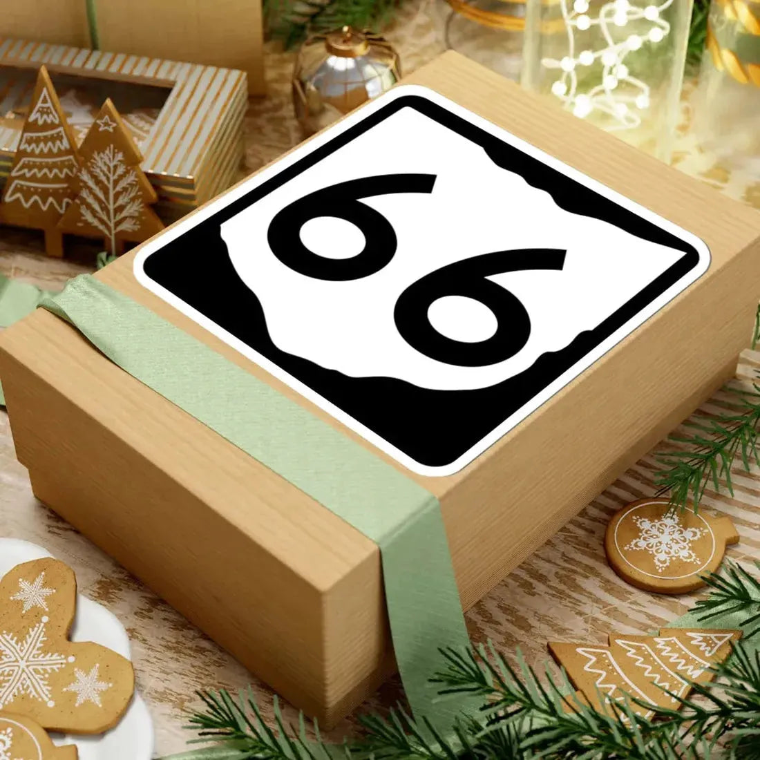 OH-66 (Ohio) (Road Sign) STICKER Vinyl Kiss-Cut Decal - The Sticker Space