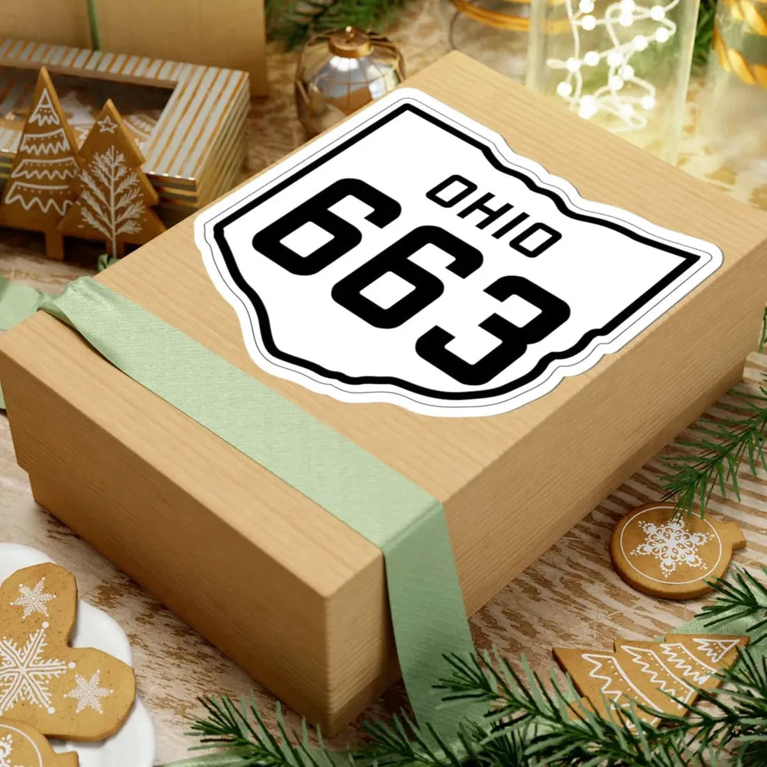 OH-663 1927 (Ohio) (Road Sign) STICKER Vinyl Kiss-Cut Decal - The Sticker Space