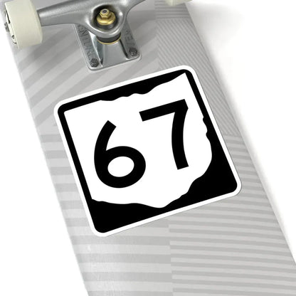 OH-67 (Ohio) (Road Sign) STICKER Vinyl Kiss-Cut Decal - The Sticker Space