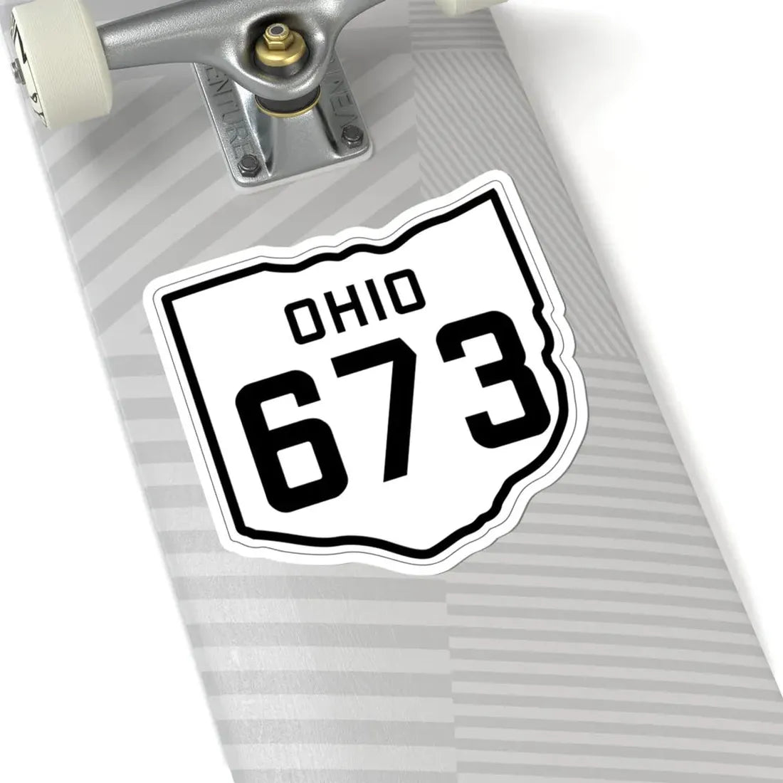 OH-673 1927 (Ohio) (Road Sign) STICKER Vinyl Kiss-Cut Decal - The Sticker Space
