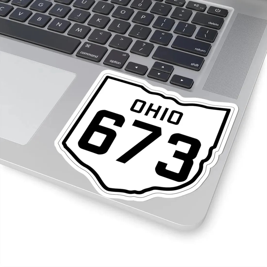 OH-673 1927 (Ohio) (Road Sign) STICKER Vinyl Kiss-Cut Decal - The Sticker Space