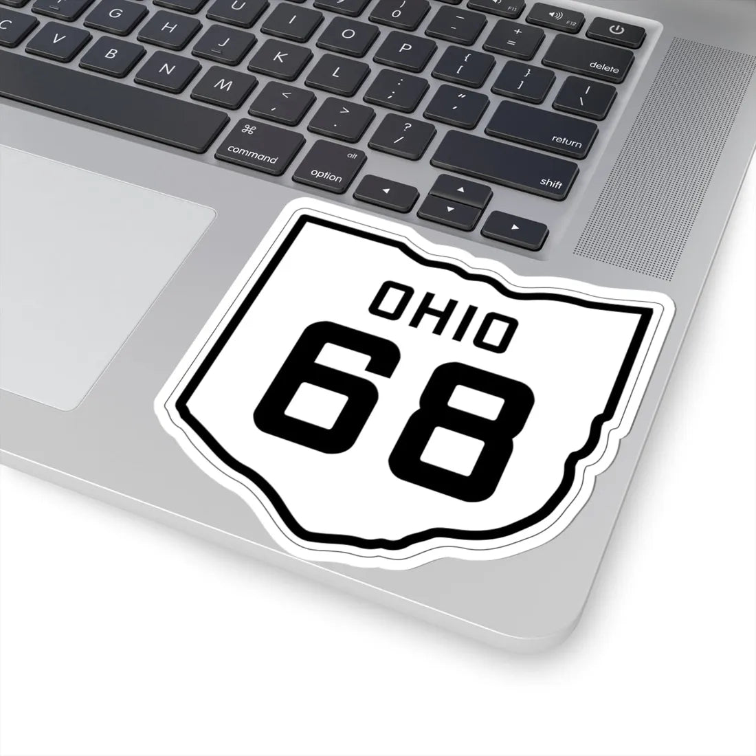 OH-68 1927 (Ohio) (Road Sign) STICKER Vinyl Kiss-Cut Decal - The Sticker Space
