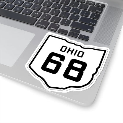 OH-68 1927 (Ohio) (Road Sign) STICKER Vinyl Kiss-Cut Decal - The Sticker Space